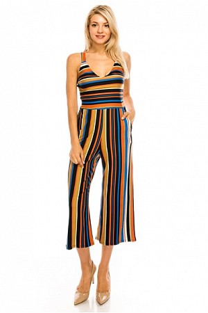 MULTI STRIPE JUMPSUIT